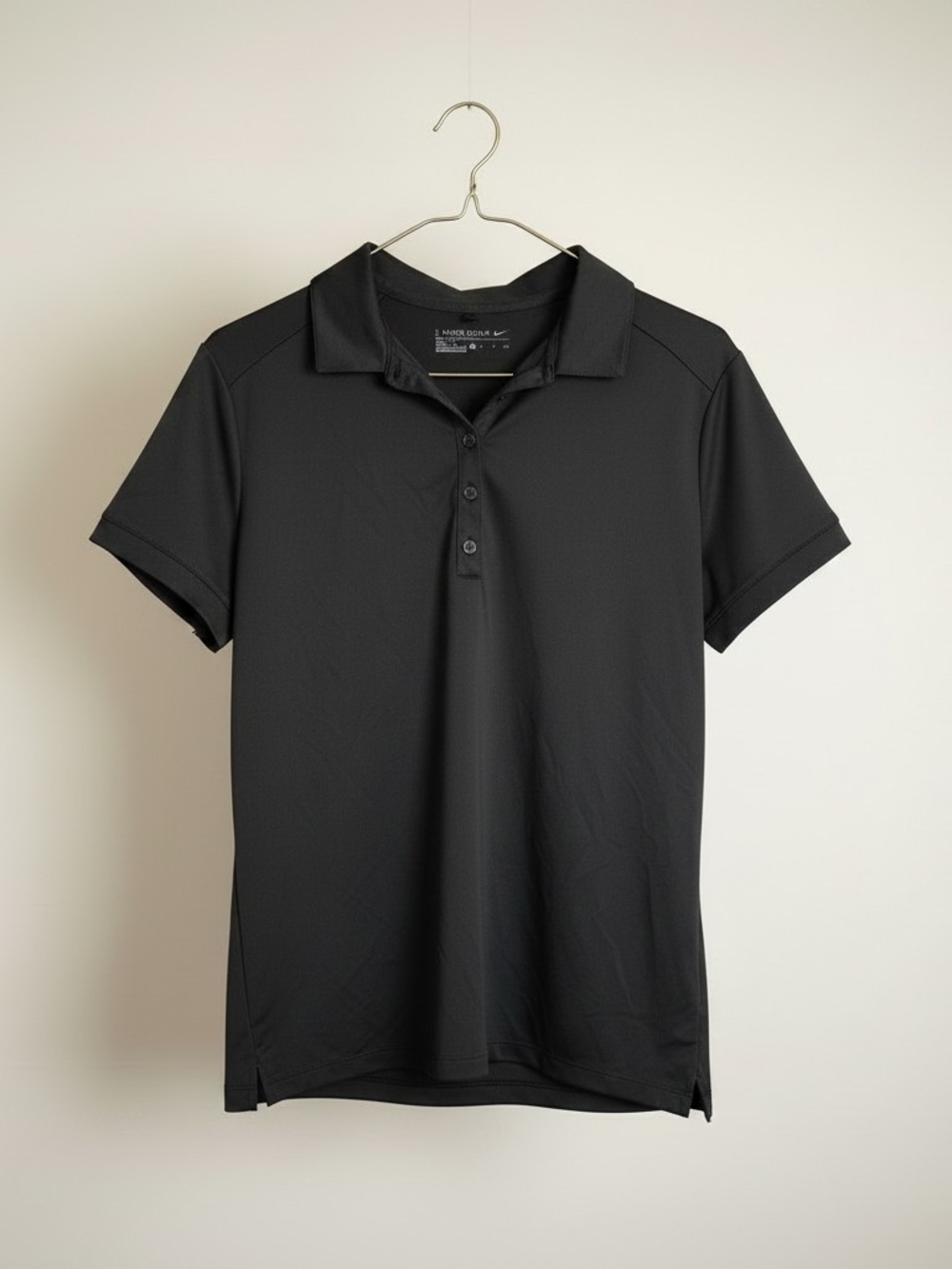 Nike Dri-Fit Black Short-Sleeve Polo Shirt